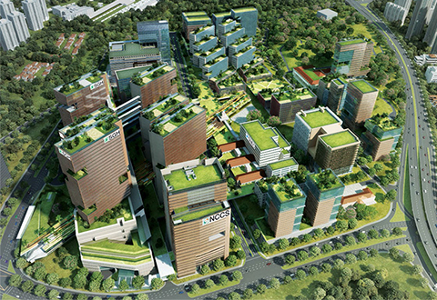 Aerial view of the Singapore General Hospital campus