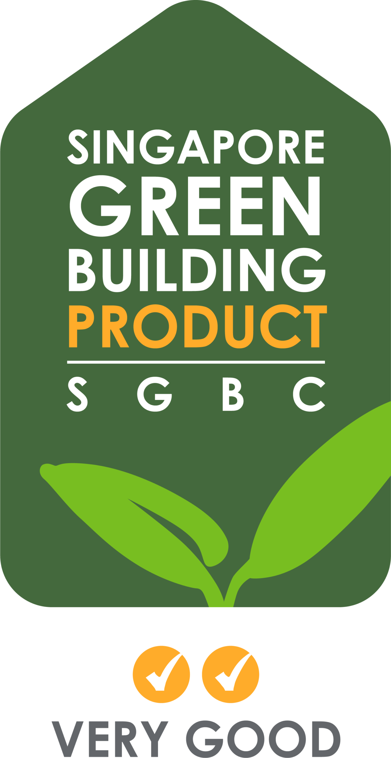 Singapore Green Building Product certification mark, Very Good (2 Ticks)